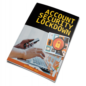 cheatsheet mock 300x300 - cheatsheet Booklet Account Security Lockdown Training Package