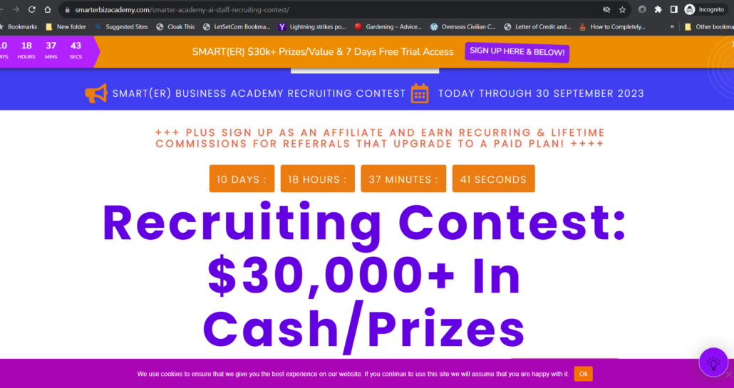 Recruiting Contest Screenshot 1030x545 - SMART(ER) Academy Opens It's Doors for Members