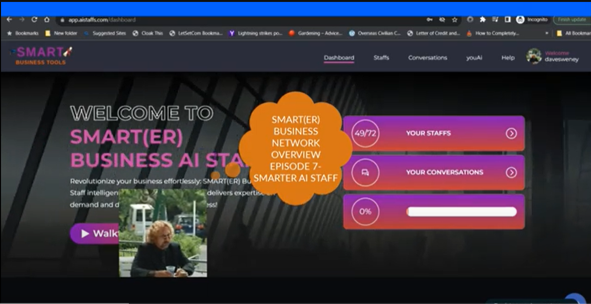 AI Staff Site Screenshot - SMART(ER) Business Network Overview - Episode 7 - SMART(ER) AI Staff