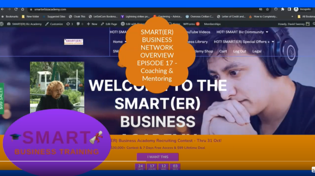 Coaching and Mentoring Episode Screenshot - SMART(ER) Business Network Overview - Episode 17 - Coaching & Mentoring