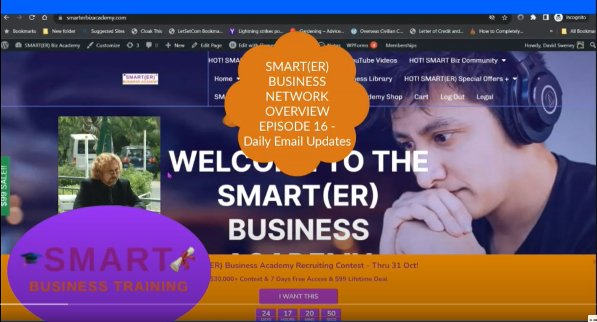 Daily Email Updates Episode Screenshot - SMART(ER) Business Network Overview - Episode 16 - SMART Business Daily Email Updates